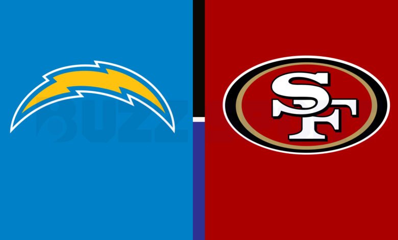 los angeles chargers vs 49ers match player stats