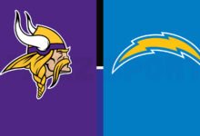 minnesota vikings vs chargers match player stats