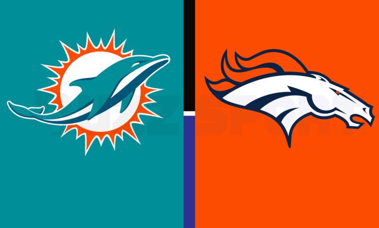 miami dolphins vs denver broncos match player stats