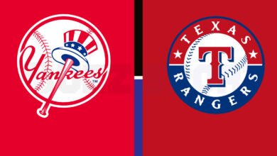 new york yankees vs texas rangers match player stats