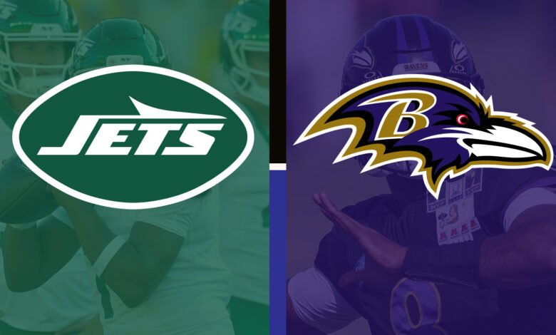 new york jets vs baltimore ravens match player stats