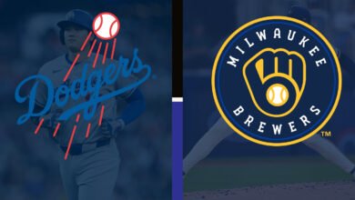 dodgers vs milwaukee brewers match player stats