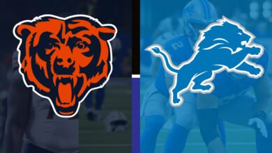 chicago bears vs detroit lions match player stats