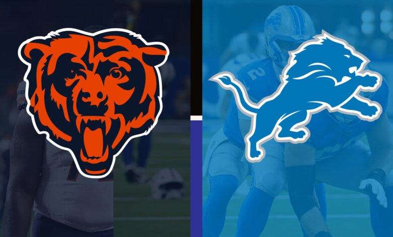 chicago bears vs detroit lions match player stats