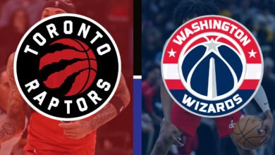 toronto raptors vs washington wizards match player stats
