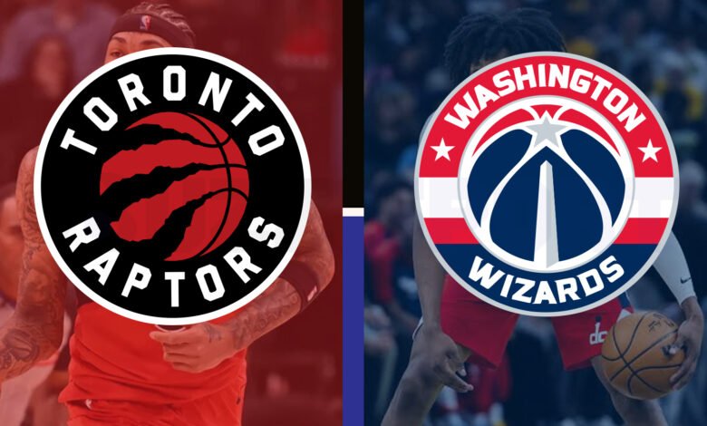 toronto raptors vs washington wizards match player stats