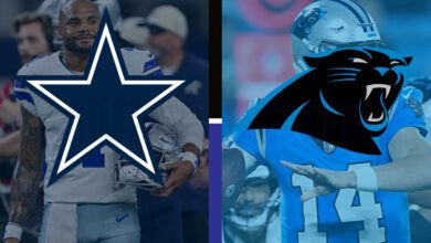 dallas cowboys vs carolina panthers match player stats