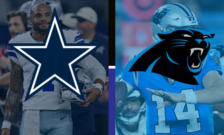 dallas cowboys vs carolina panthers match player stats