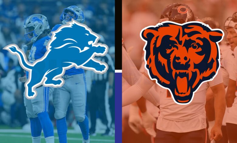 detroit lions vs chicago bears match player stats