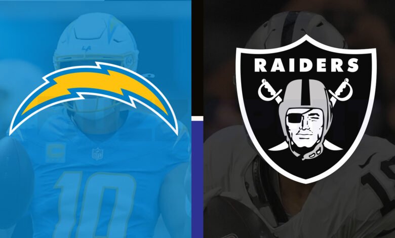 los-angeles-chargers vs las vegas raiders match player stats