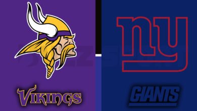 minnesota vikings vs new york giants match player stats