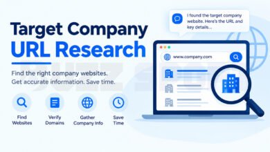Target Company URL Research