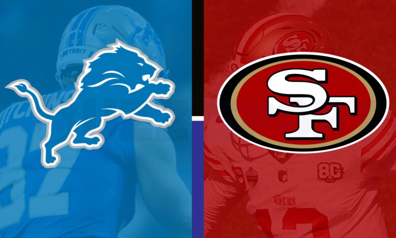 detroit lions vs 49ers match player stats