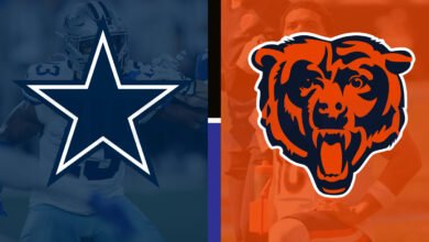 dallas cowboys vs chicago bears match player stats