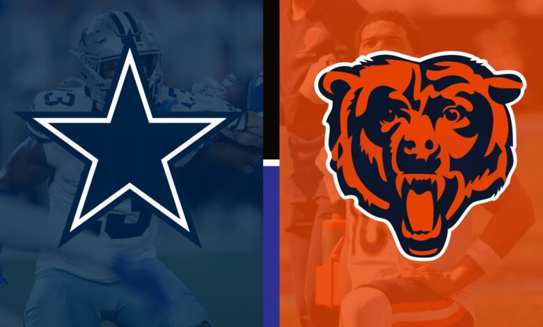 dallas cowboys vs chicago bears match player stats