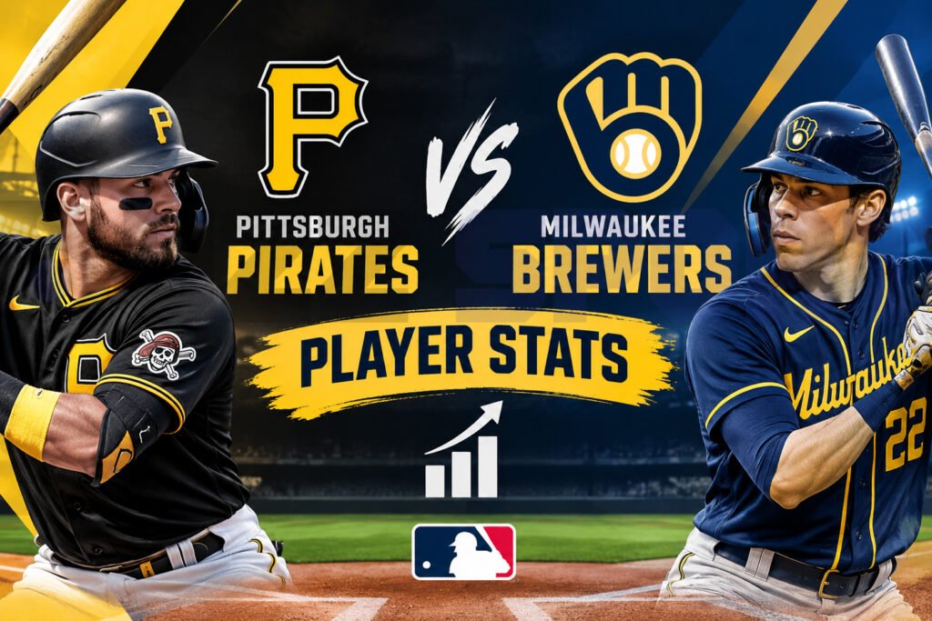 pittsburgh pirates vs milwaukee brewers match player stats
