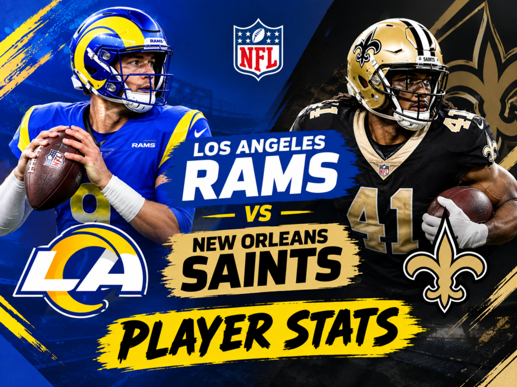 los angeles rams vs new orleans saints match player stats