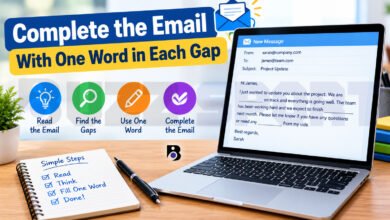 Complete the Email With One Word in Each Gap
