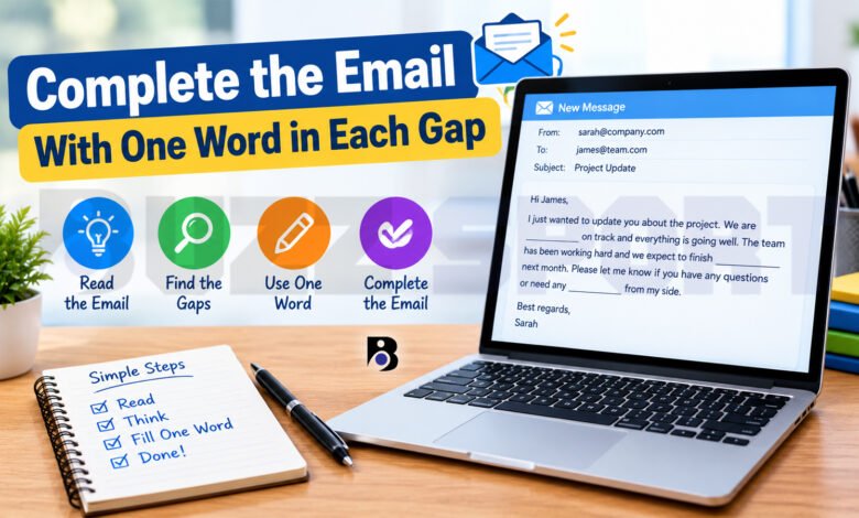 Complete the Email With One Word in Each Gap