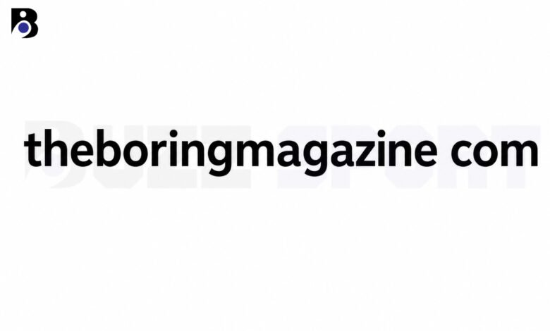 TheBoringMagazine com